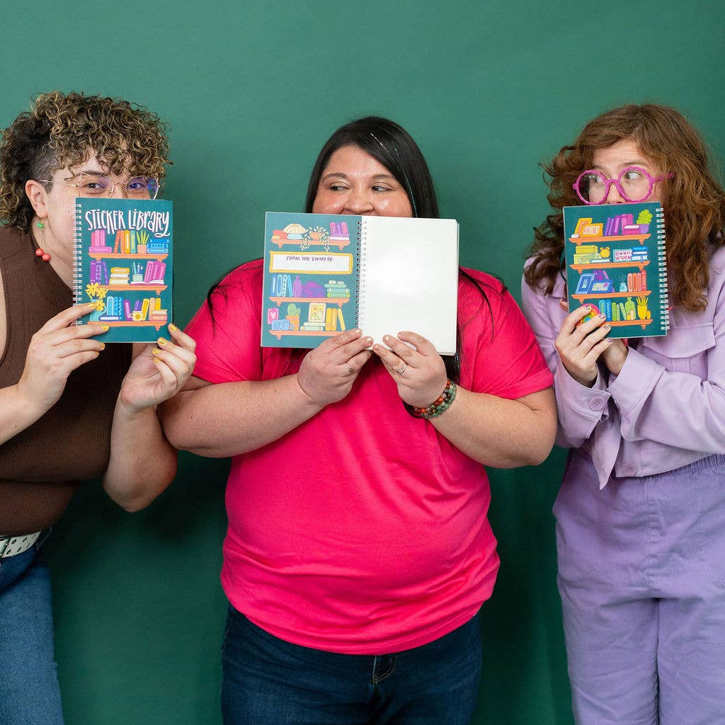 Sticker Library: Colorful Reading Reusable Sticker Book
