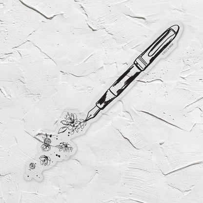 Flourish Fountain Pen Sticker