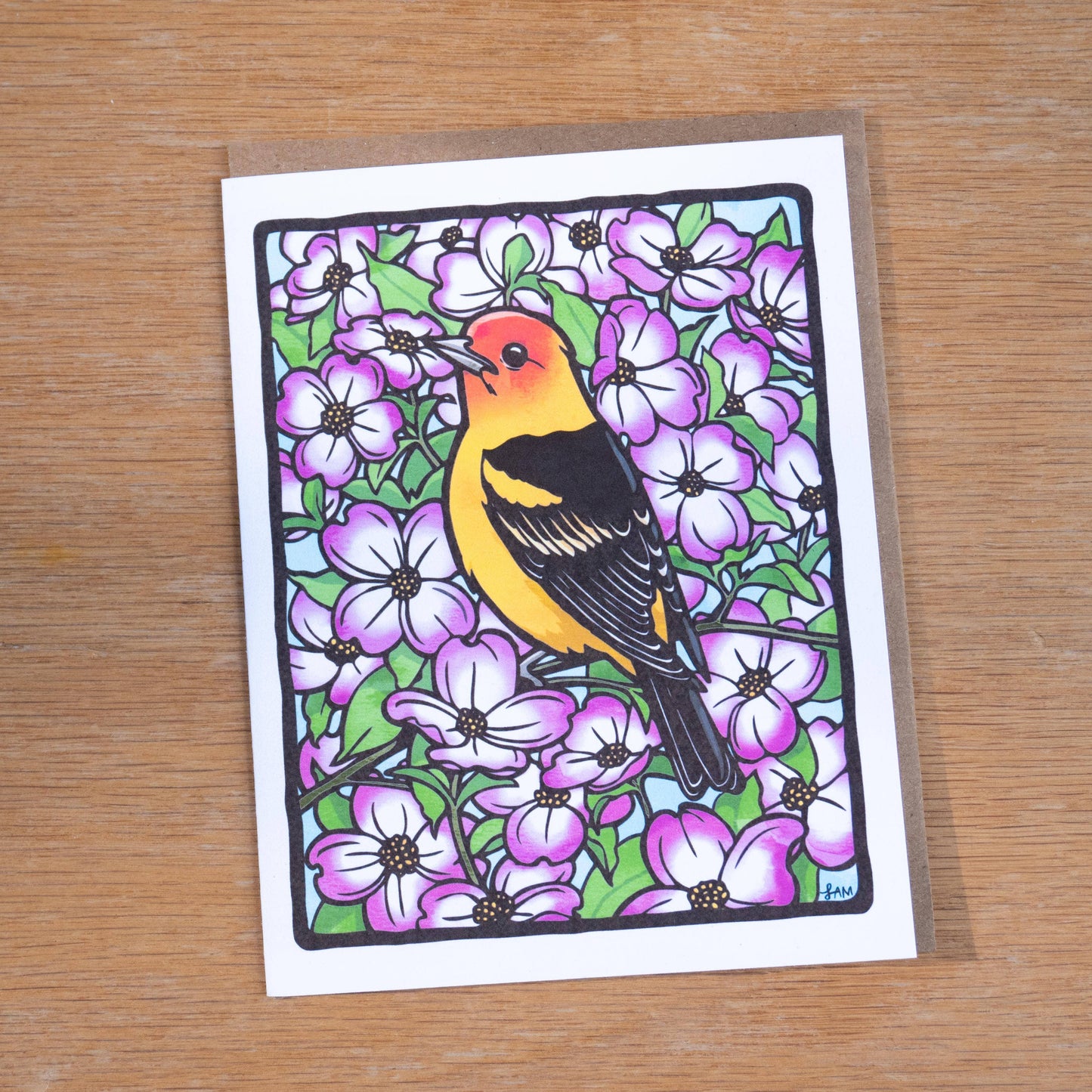 Western Tanager Greeting Card