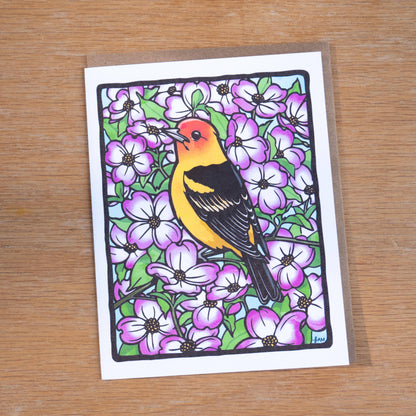 Western Tanager Greeting Card
