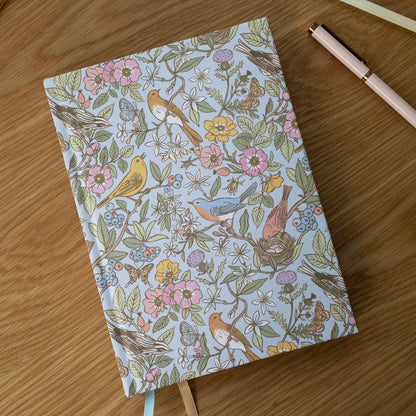 Song Birds Linen-Bound Undated Planner