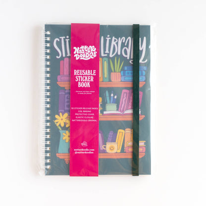 Sticker Library: Colorful Reading Reusable Sticker Book