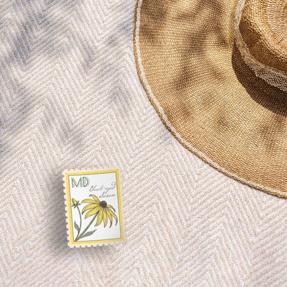 Maryland Black-Eyed Susan Stamp-Style Decal