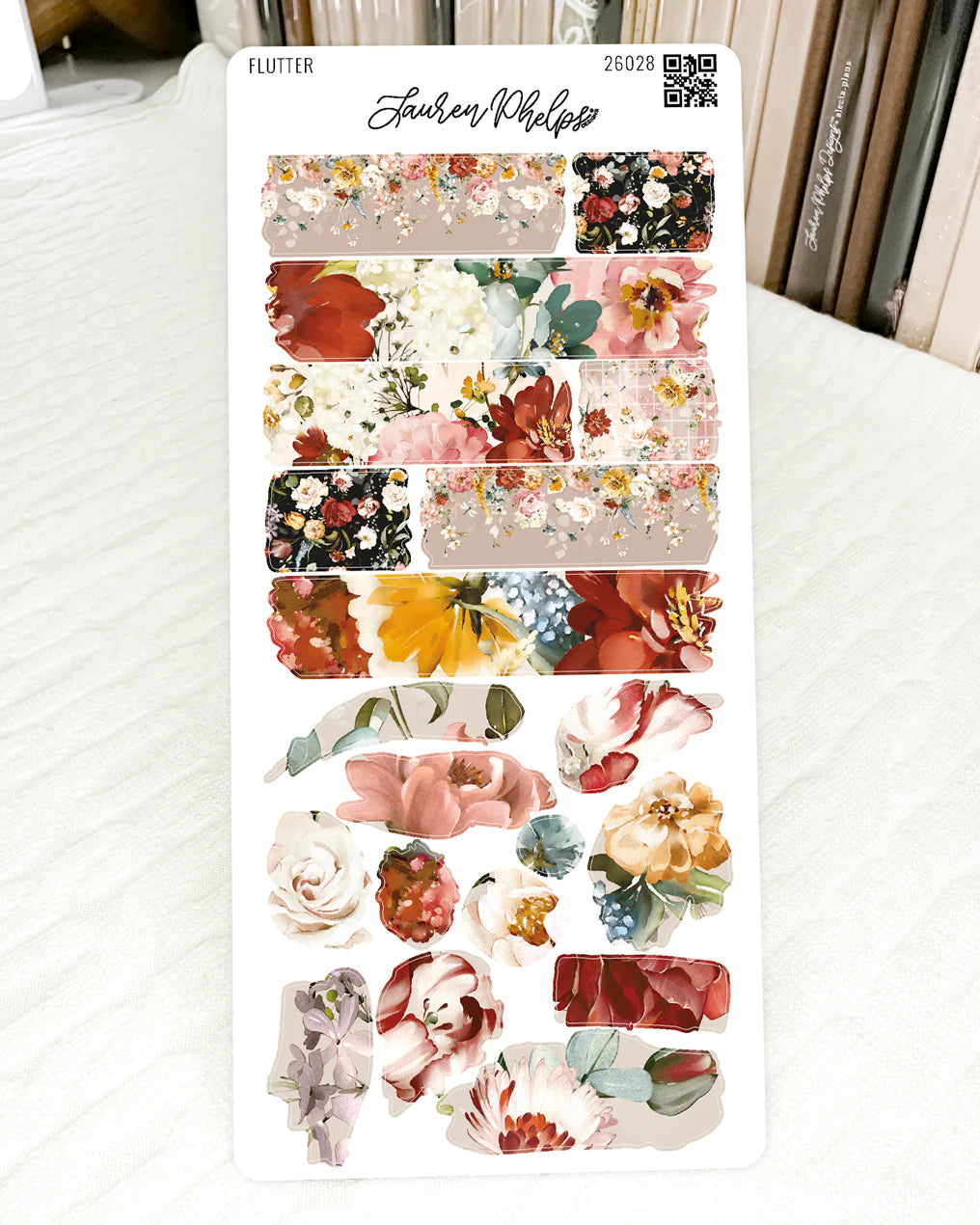 Flutter Collection Sticker Sheet Bundle of 6 by Lauren Phelps Designs