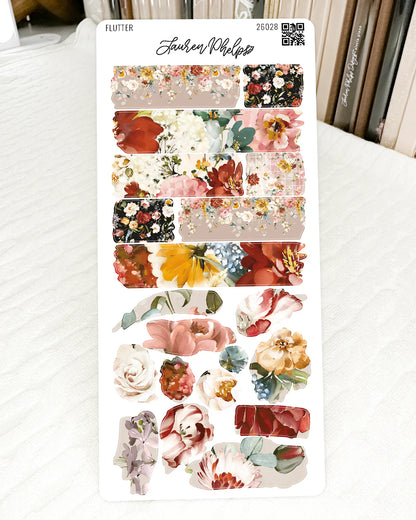 Flutter Collection Sticker Sheet Bundle of 6 by Lauren Phelps Designs
