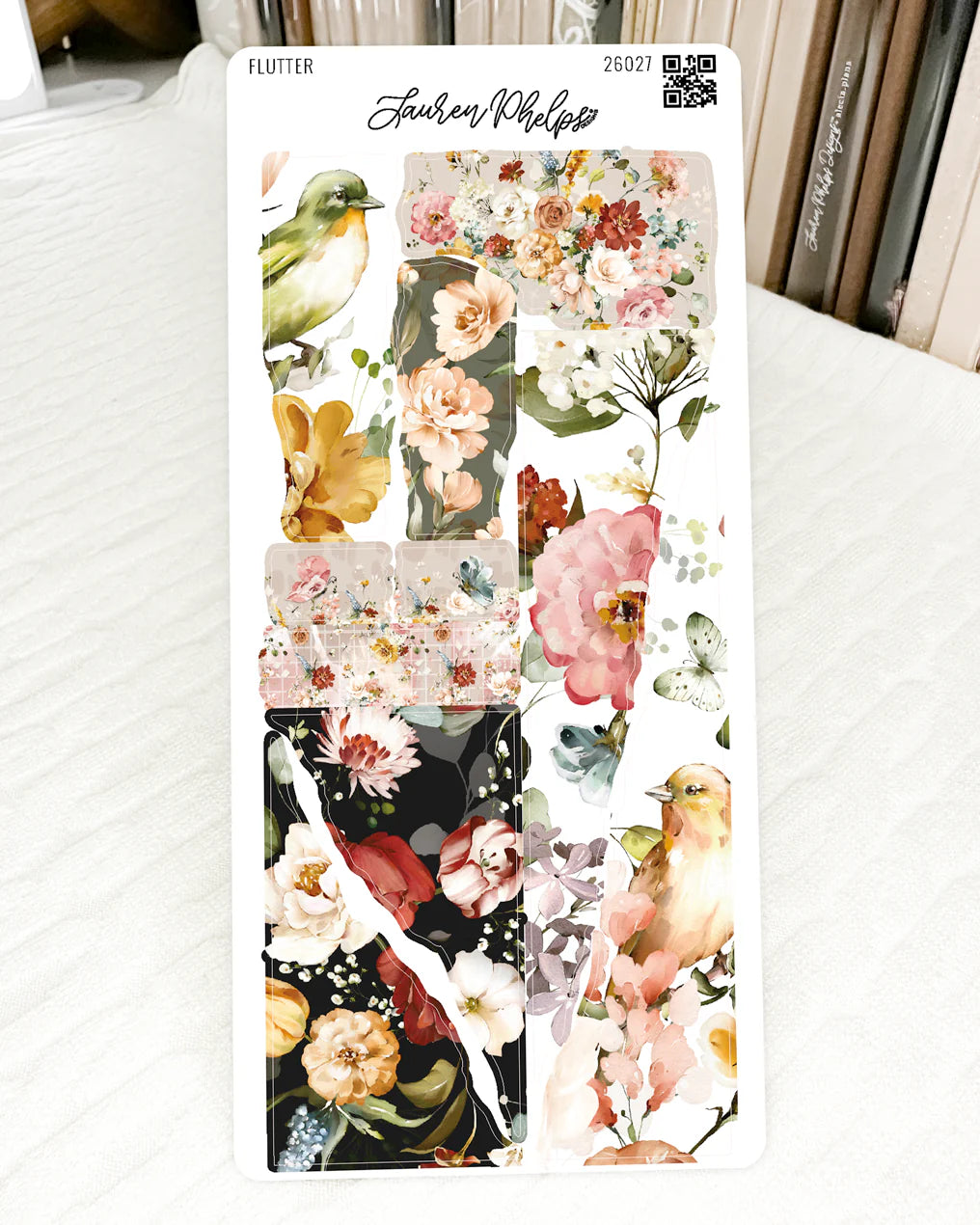 Flutter Collection Sticker Sheet Bundle of 6 by Lauren Phelps Designs