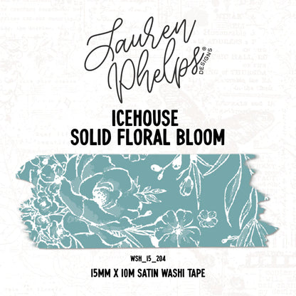 Solid Floral Bloom Washi Tape by Lauren Phelps Designs