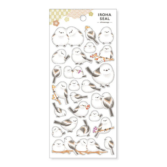 Iroha Long-tailed Tit Sticker Sheet