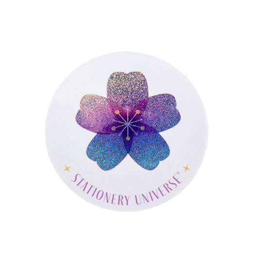 First Blossom Glitter Sticker