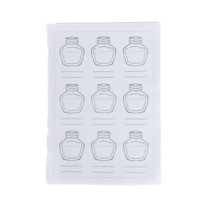 Ink Swatch Pots: Full Page A5 Sticker Sheet by Oops a Daisy x Stationery Universe