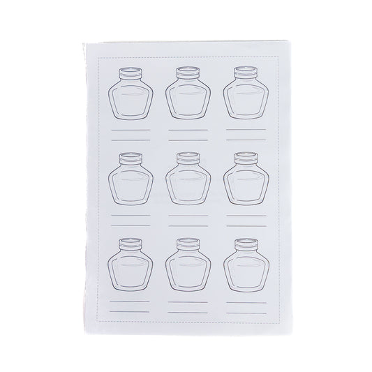 Ink Swatch Pots: Full Page A5 Sticker Sheet by Oops a Daisy x Stationery Universe