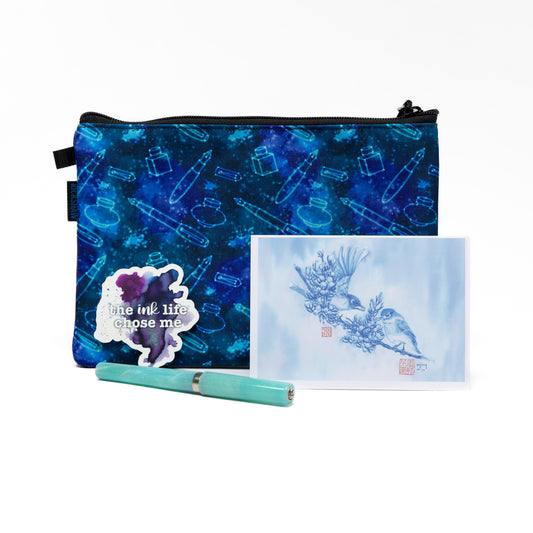 Juniper Song - Bluebirds with Berries Notecard