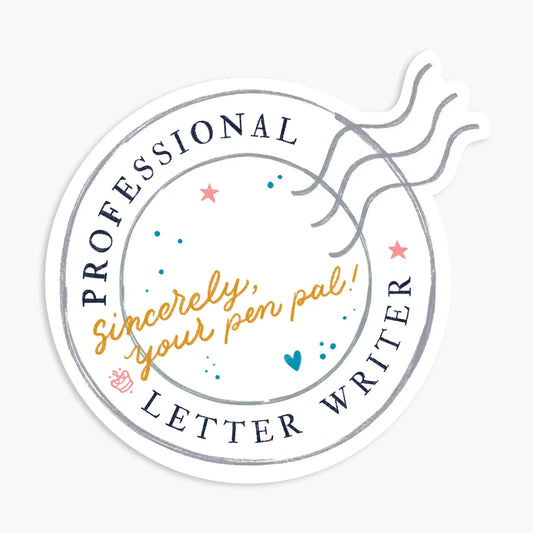 Professional Letter Writer sticker