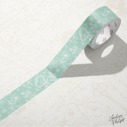 Solid Floral Bloom Washi Tape by Lauren Phelps Designs