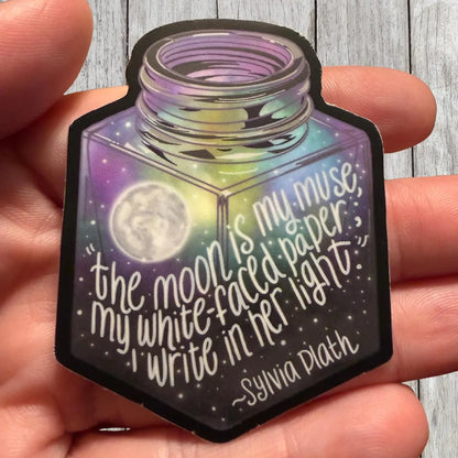 The Moon is My Muse Sticker