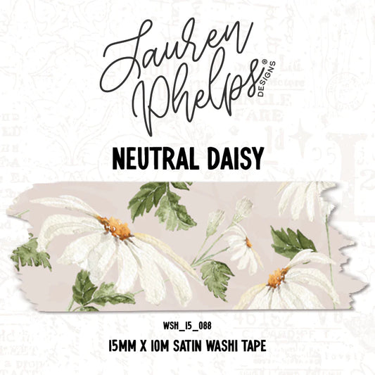 Neutral Daisy Washi - Lauren Phelps Design