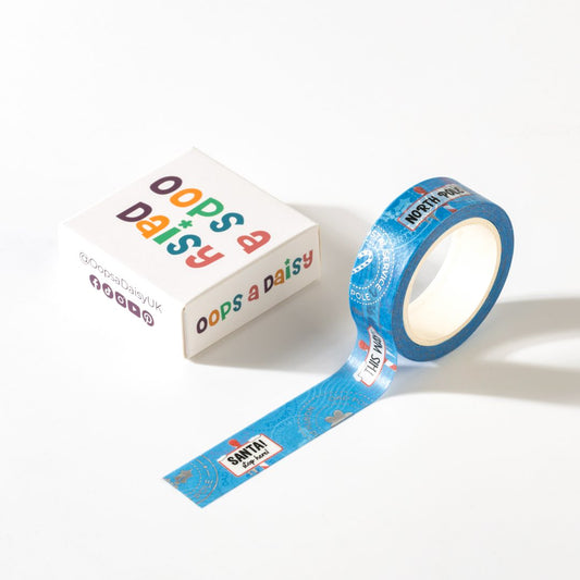 North Pole Silver Foil Washi Tape