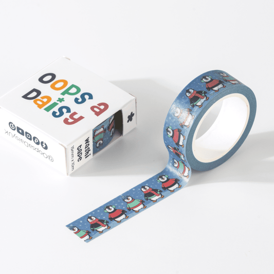 Winter Penguins Washi Tape