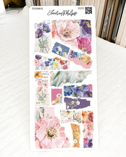 Perennials Collection Sticker Sheet Bundle of 6 by Lauren Phelps Designs