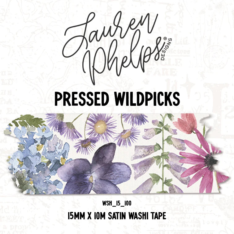 Pressed Wildpicks Washi by Lauren Phelps Design