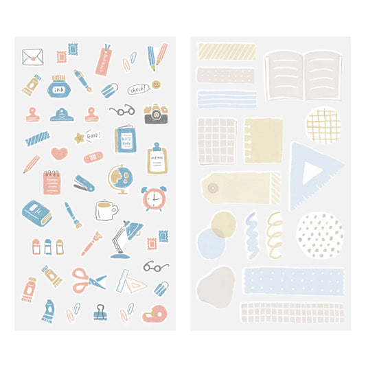 Stationery Items Sticker Sheet