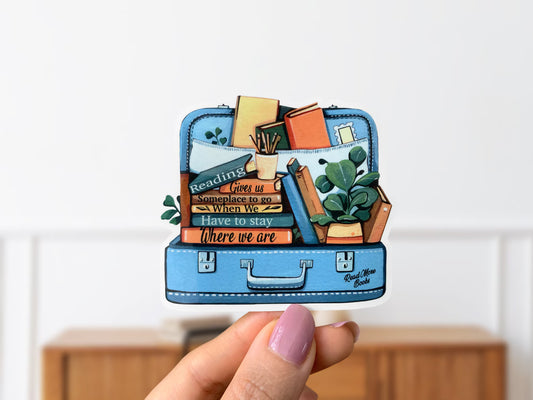 Suitcase Full of Adventure: Book Vinyl Decal