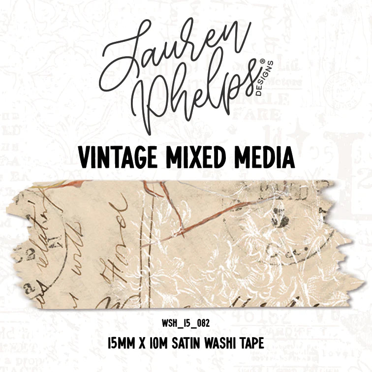 Vintage Mixed Media Washi by Lauren Phelps Design