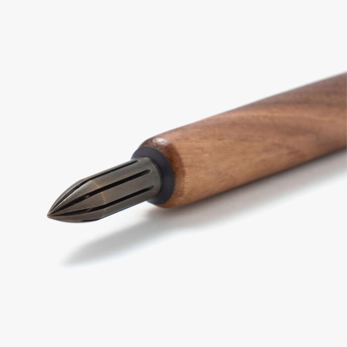 Antique bass Kakimori nib in holder